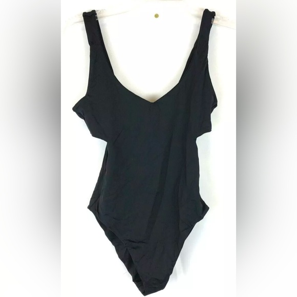 Volcom Women's Simply Seamless Black One Piece Swimsuit Size Small